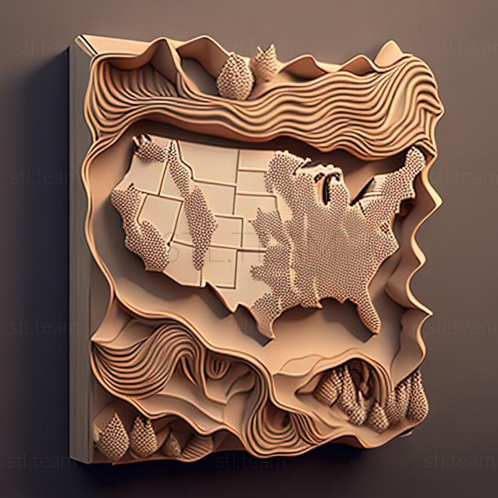 3D model st united states (STL)